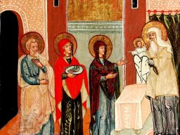 Ікона святкового ярусу іконостасу «Стрітення» - artmuseum.org.ua